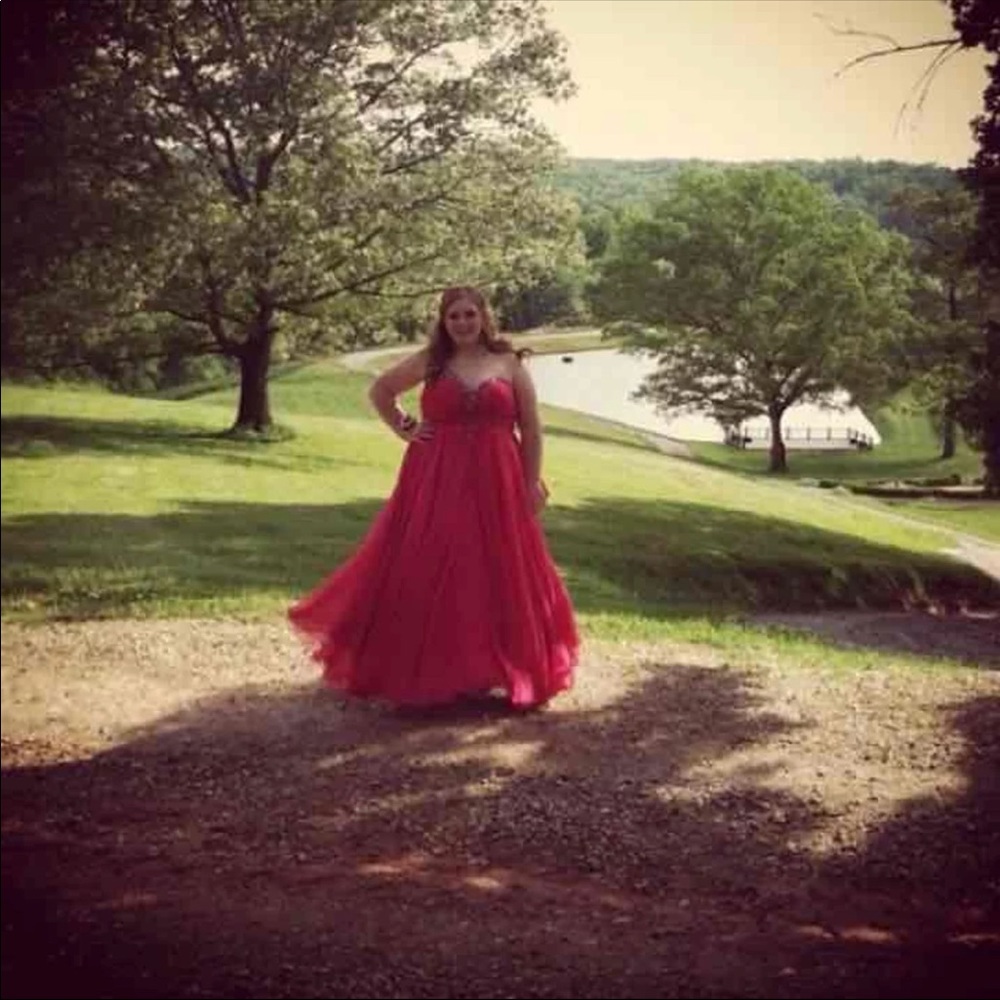 Pink prom dress